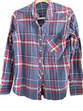 Woolrich‎ Womens M Flannel Shirt Collared Neck Long Sleeve Plaid Multi
